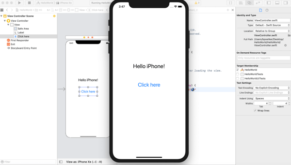 Swift Xcode教程模拟器